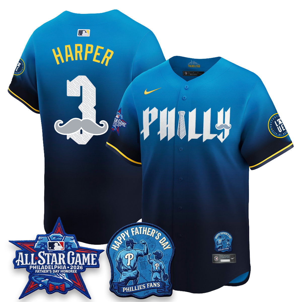 PHI Happy Father's Day Vapor Jersey - Stitched