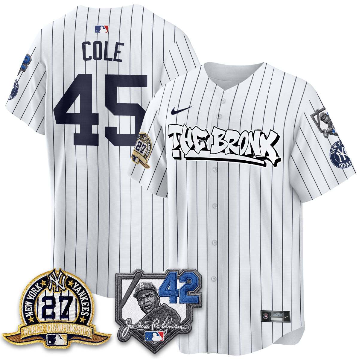 NYY The Bronx 2026 Jackie Robinson Day Vapor Limited Jersey - All Stitched