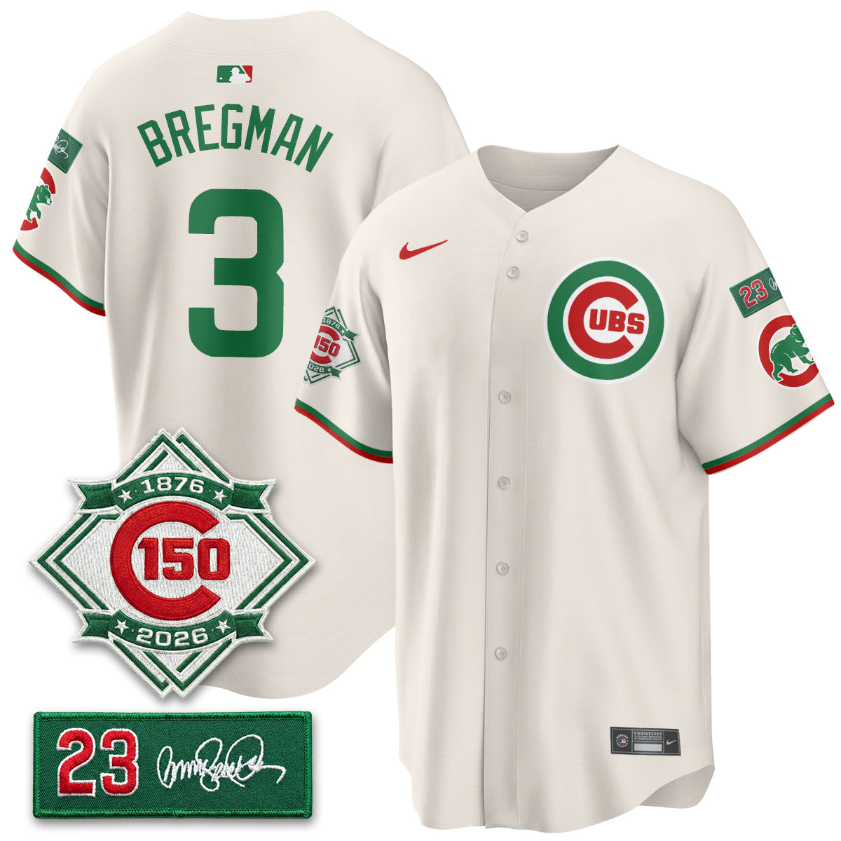 CHC Limited Mexico Jersey - 150th Anniversary + Ryne Sandberg Tribute Patch All Stitched