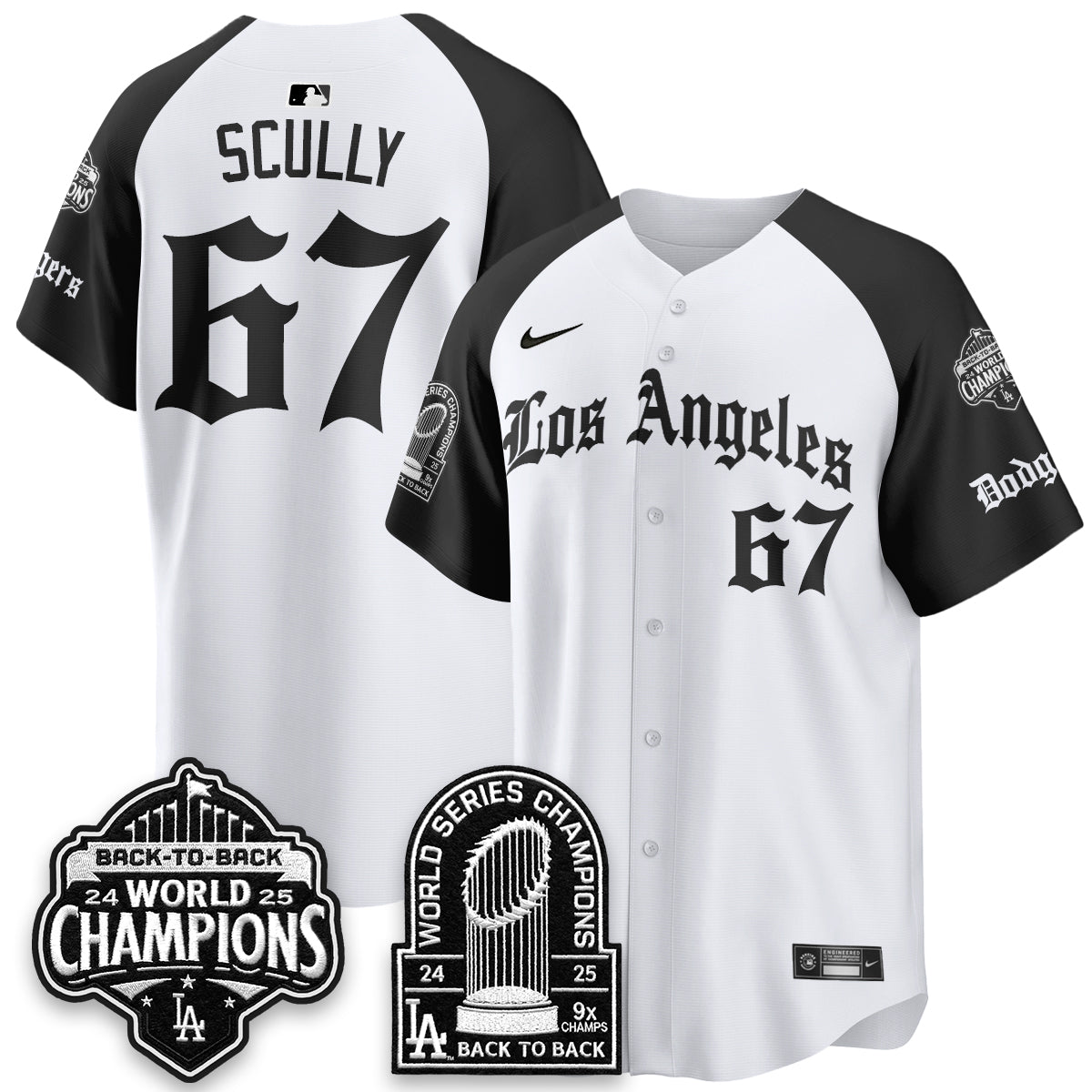 LAD WS Champions Back 2 Back Patch Vapor Premier Limited Gothic Edition Jersey - All Stitched