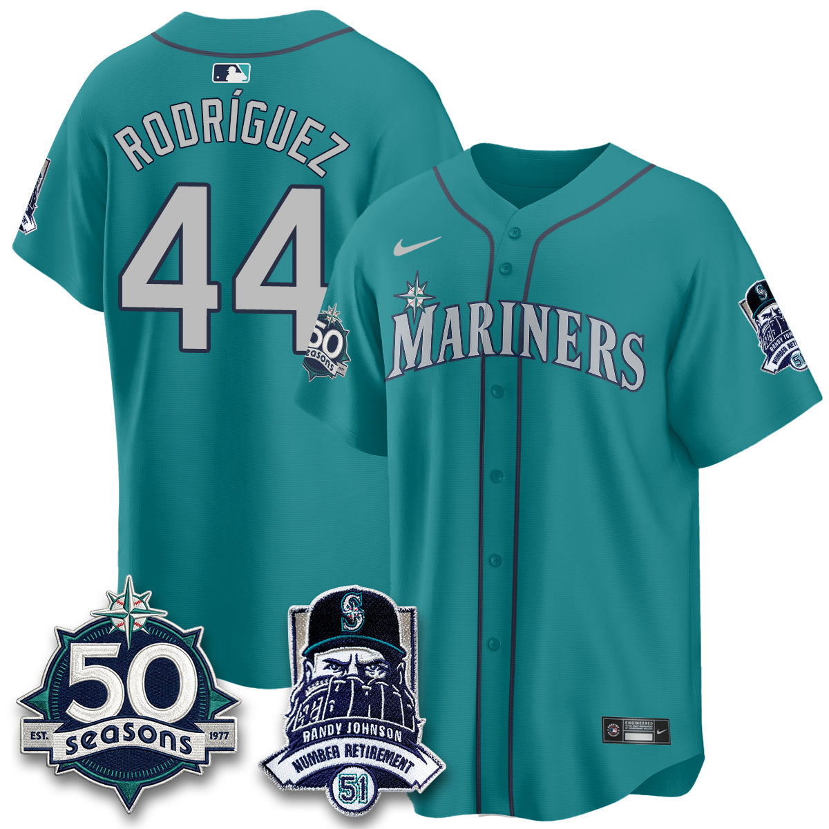 SEA Randy Johnson Vapor Limited Jersey V2- All Stitched