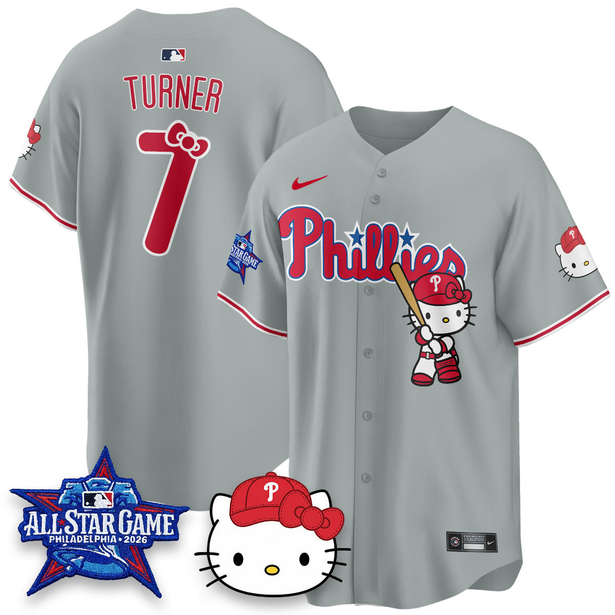 PHI x Meow Kitty Vapor Limited Blue Jersey- Stitched