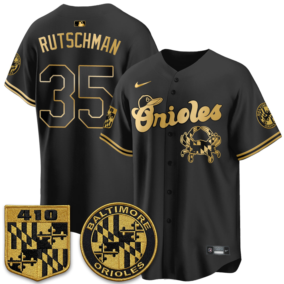 BAL Maryland Flag Vapor Limited Jersey - Stitched