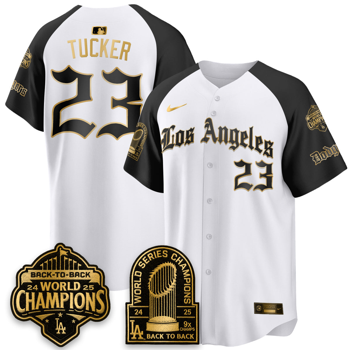 LAD WS Champions Back 2 Back Patch Vapor Premier Limited Gothic Edition Jersey - All Stitched