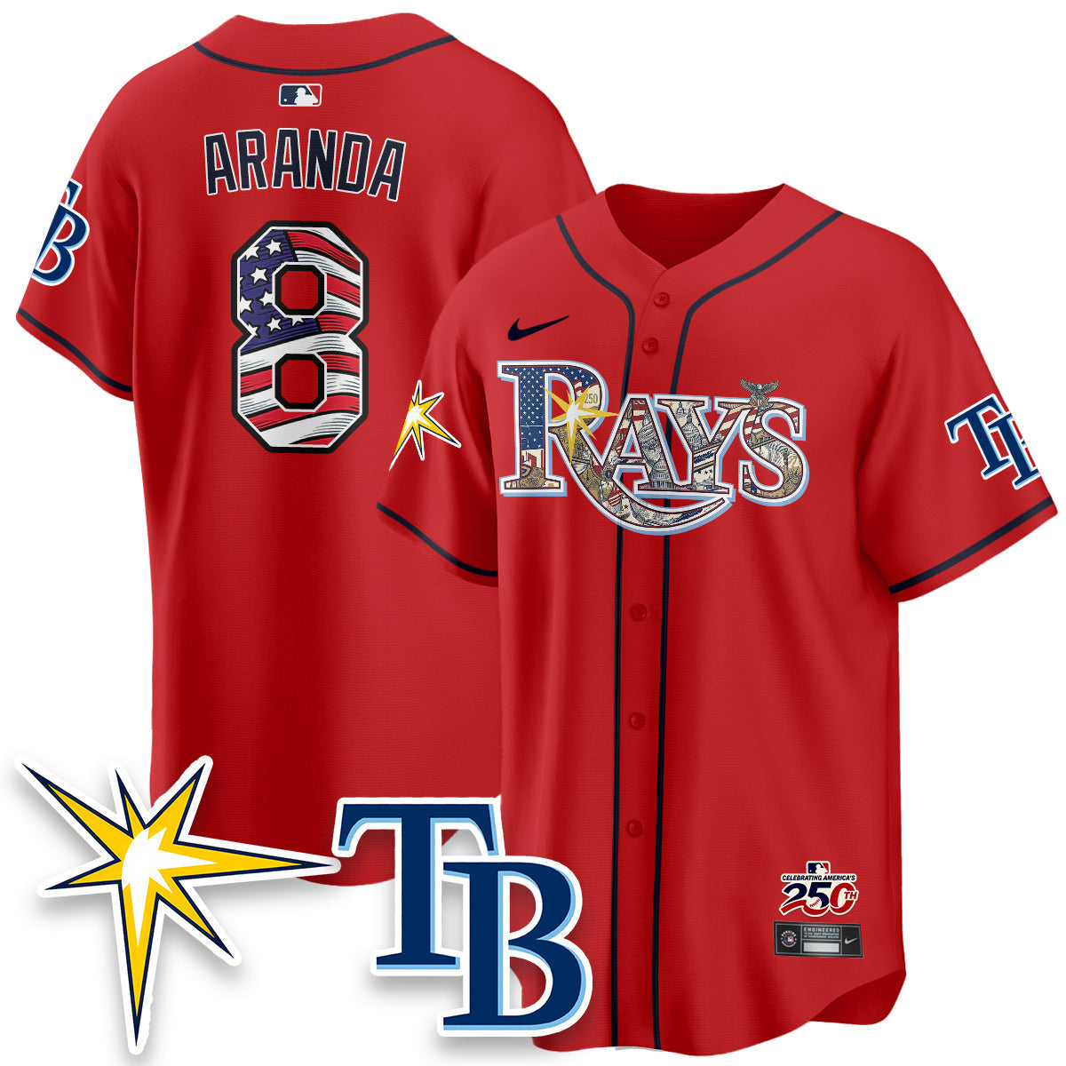 TB 2026 Independence Day USA Vapor Limited Jersey - Stitched