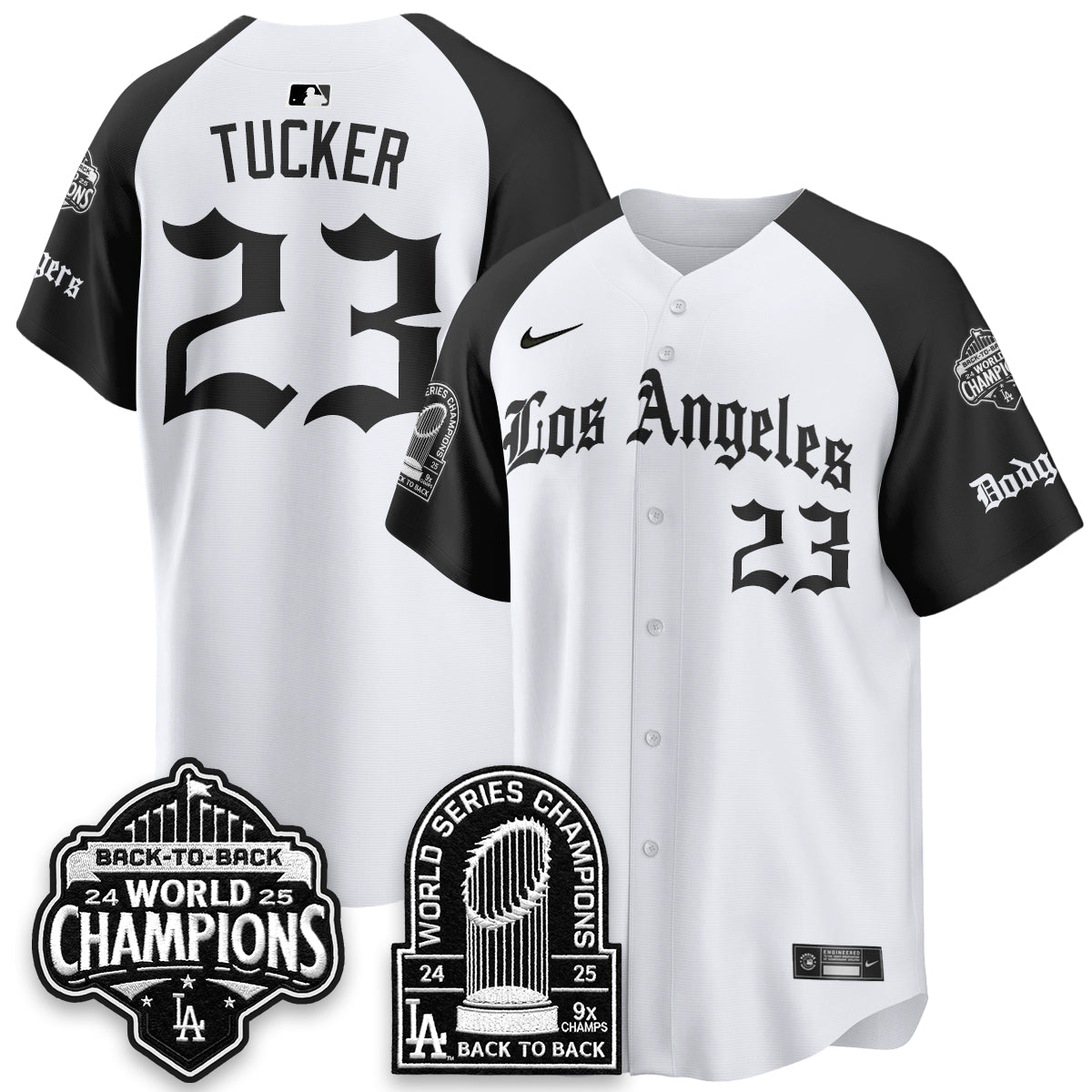 LAD WS Champions Back 2 Back Patch Vapor Premier Limited Gothic Edition Jersey - All Stitched
