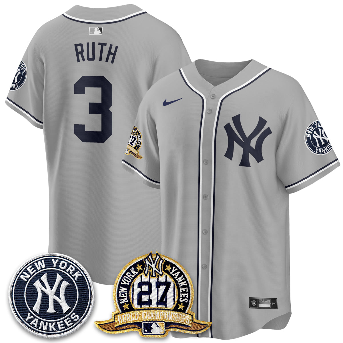 NYY 2026 Black Out Style Vapor Limited Jersey - All Stitched