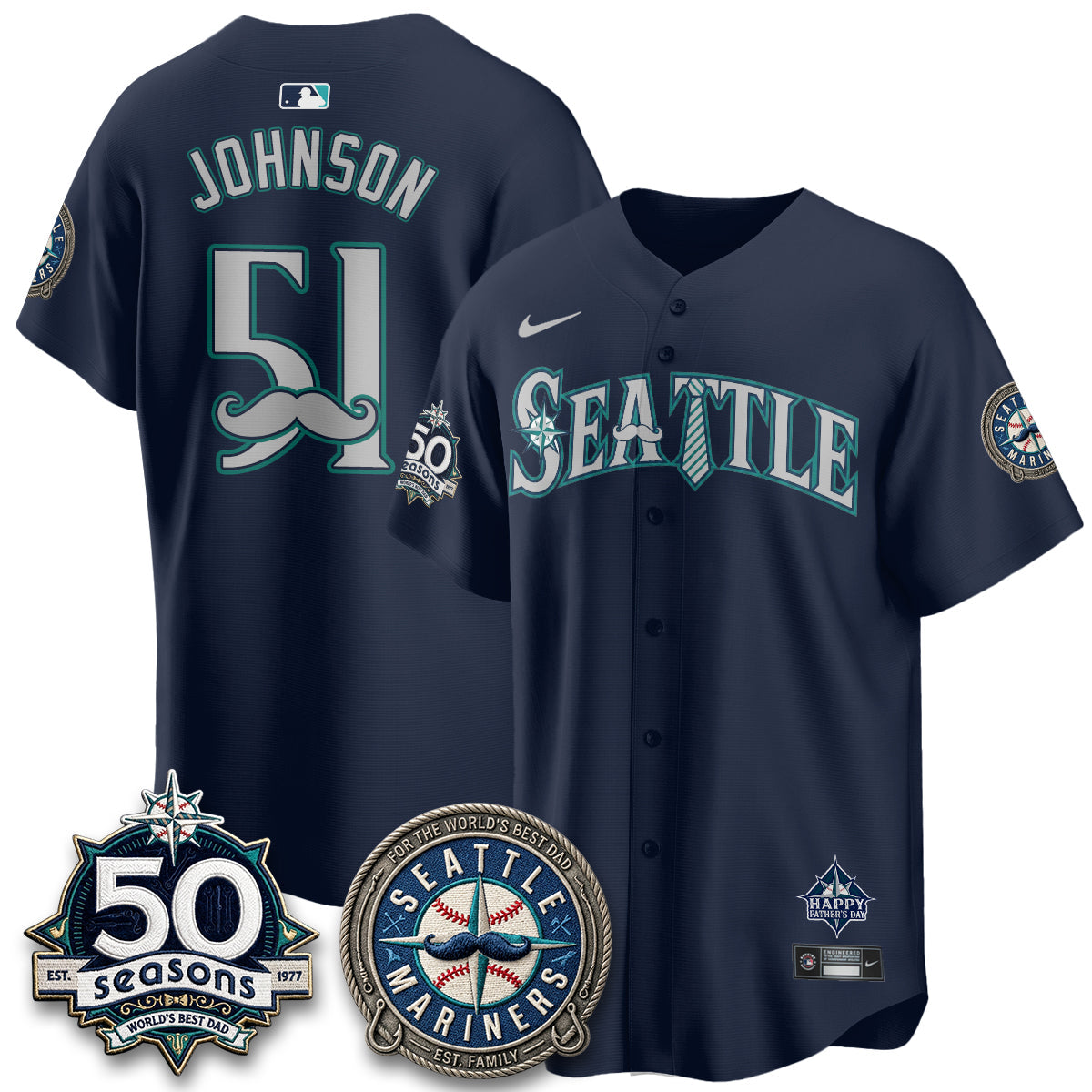 SEA Happy Father's Day Vapor Jersey - Stitched
