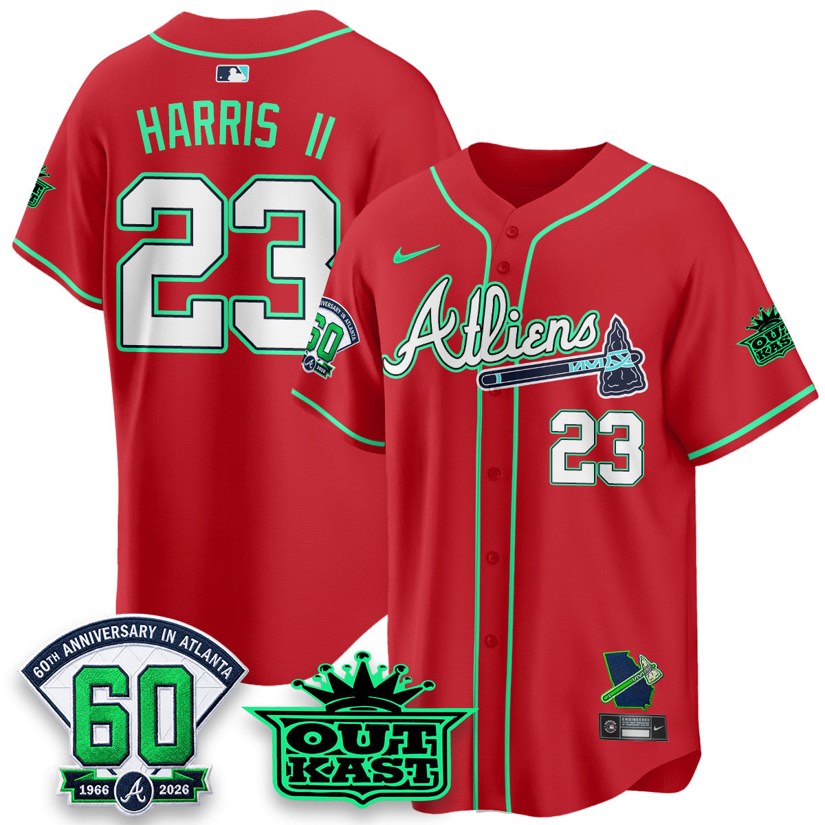 ATL x Atliens Cool Base Galaxy Version Jersey - Stitched