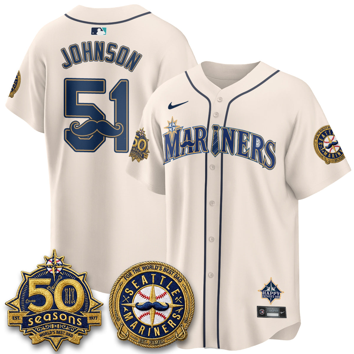 SEA Happy Father's Day Vapor Jersey - Stitched