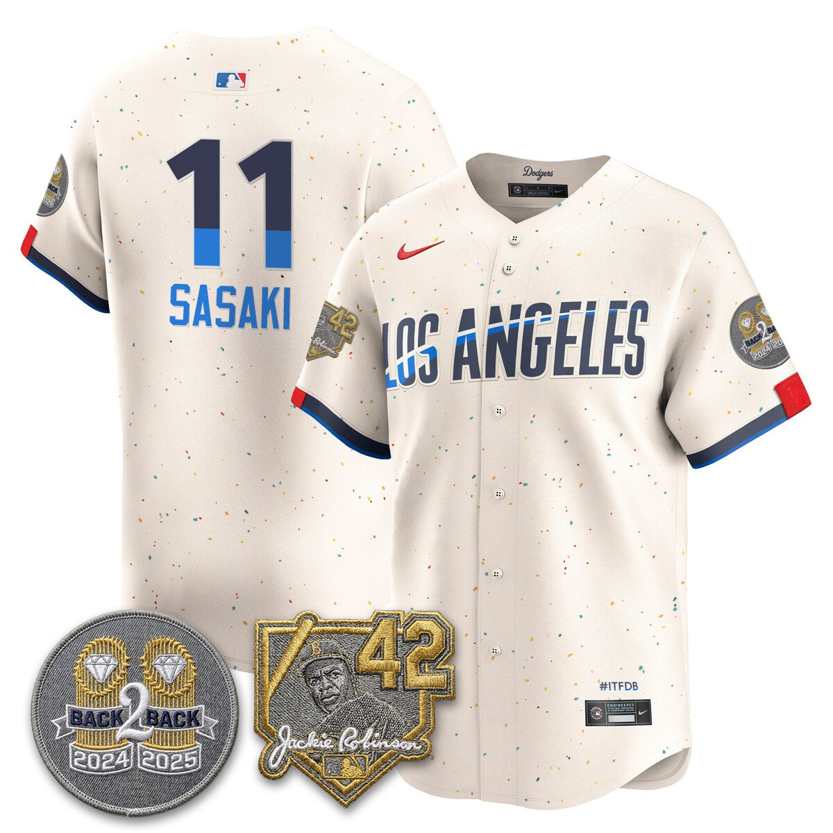 LAD -  2026 Jackie Robinson Day Vapor Limited Jersey - All Stitched