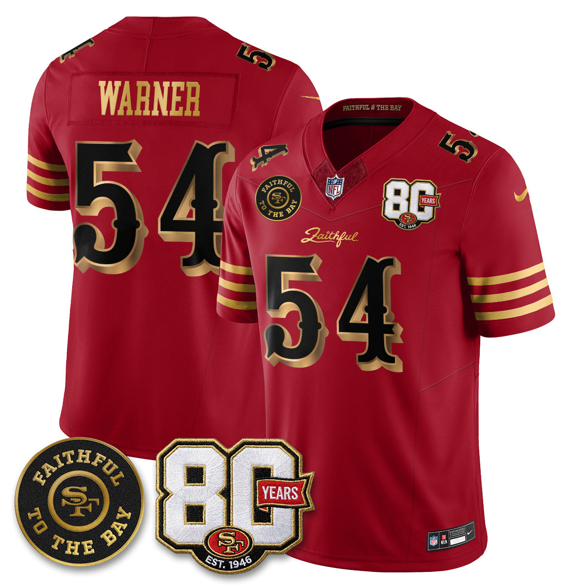 SF “Rivalries” Vapor Limited Jersey - Faithful To The Bay Patch - All Stitched