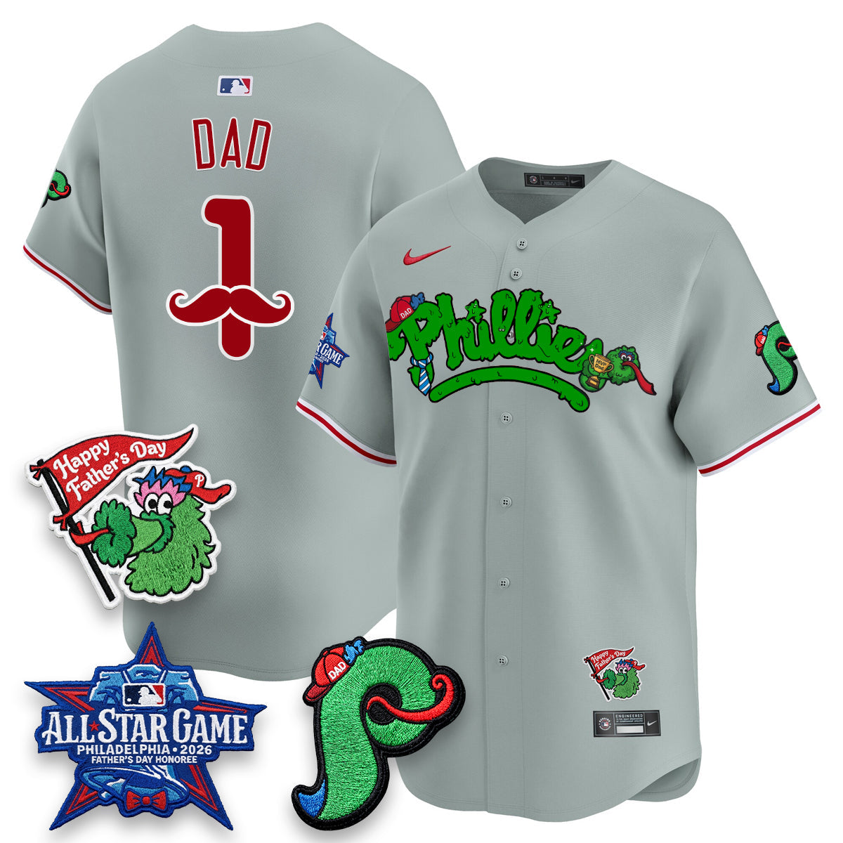 PHI Happy Father's Day Vapor Jersey - Stitched
