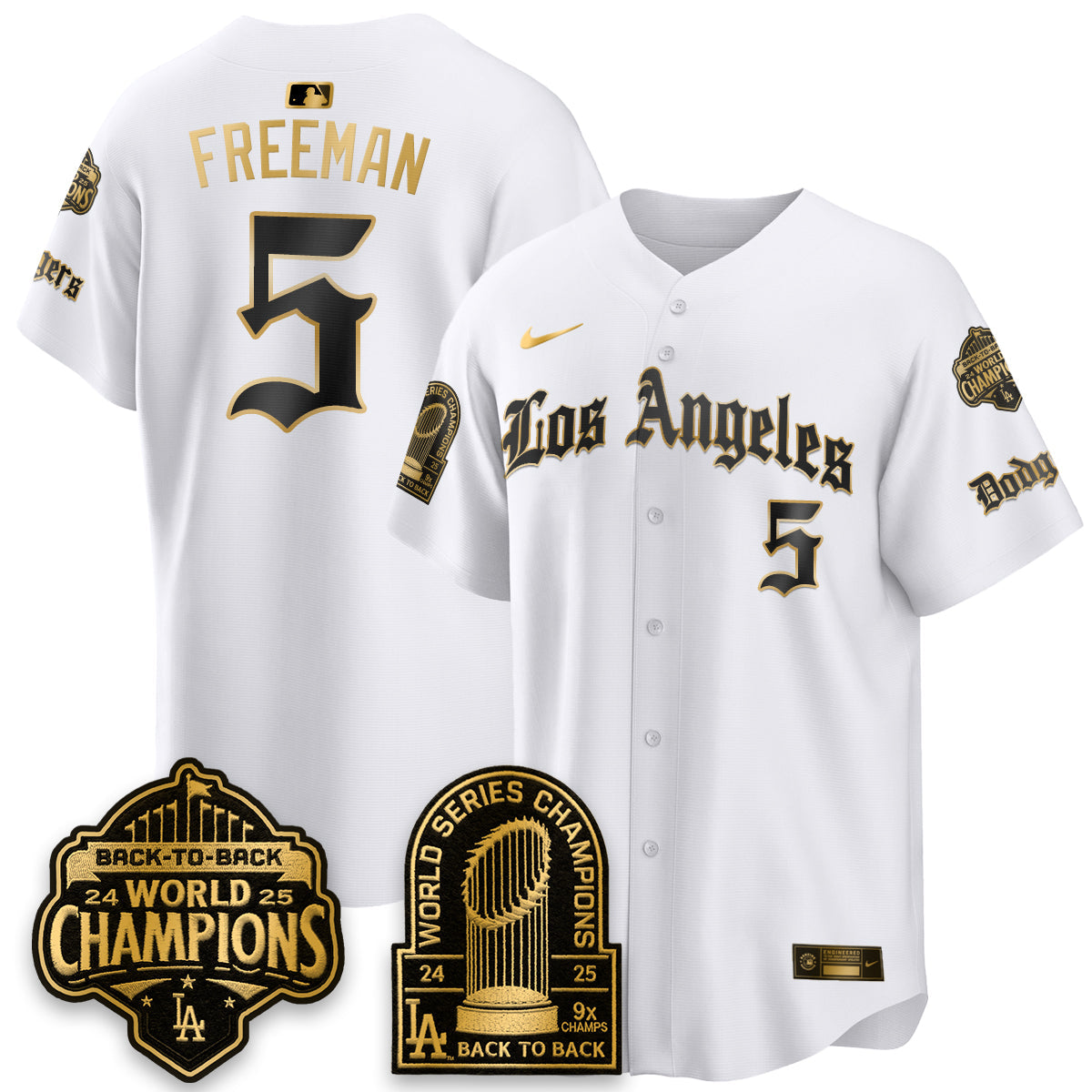 LAD WS Champions Back 2 Back Patch Vapor Premier Limited Gothic Edition Jersey - All Stitched