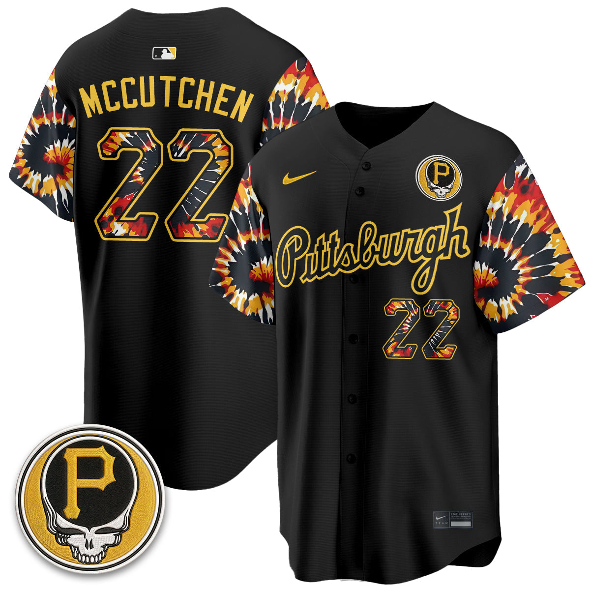 PIT x Grateful Dead Vapor Limited Jersey - Stitched