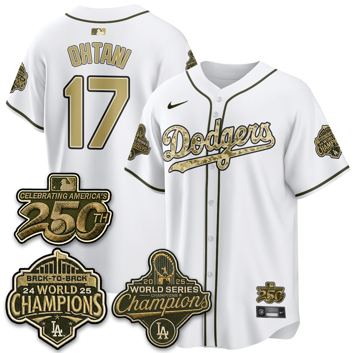 LAD Military Appreciation Game Day Jersey -Stitched