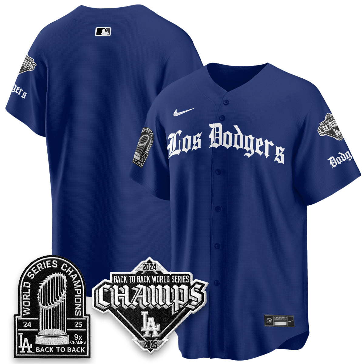 LAD World Series Champions B2B Patch Vapor Premier Limited Gothic Edition Jersey - All Stitched