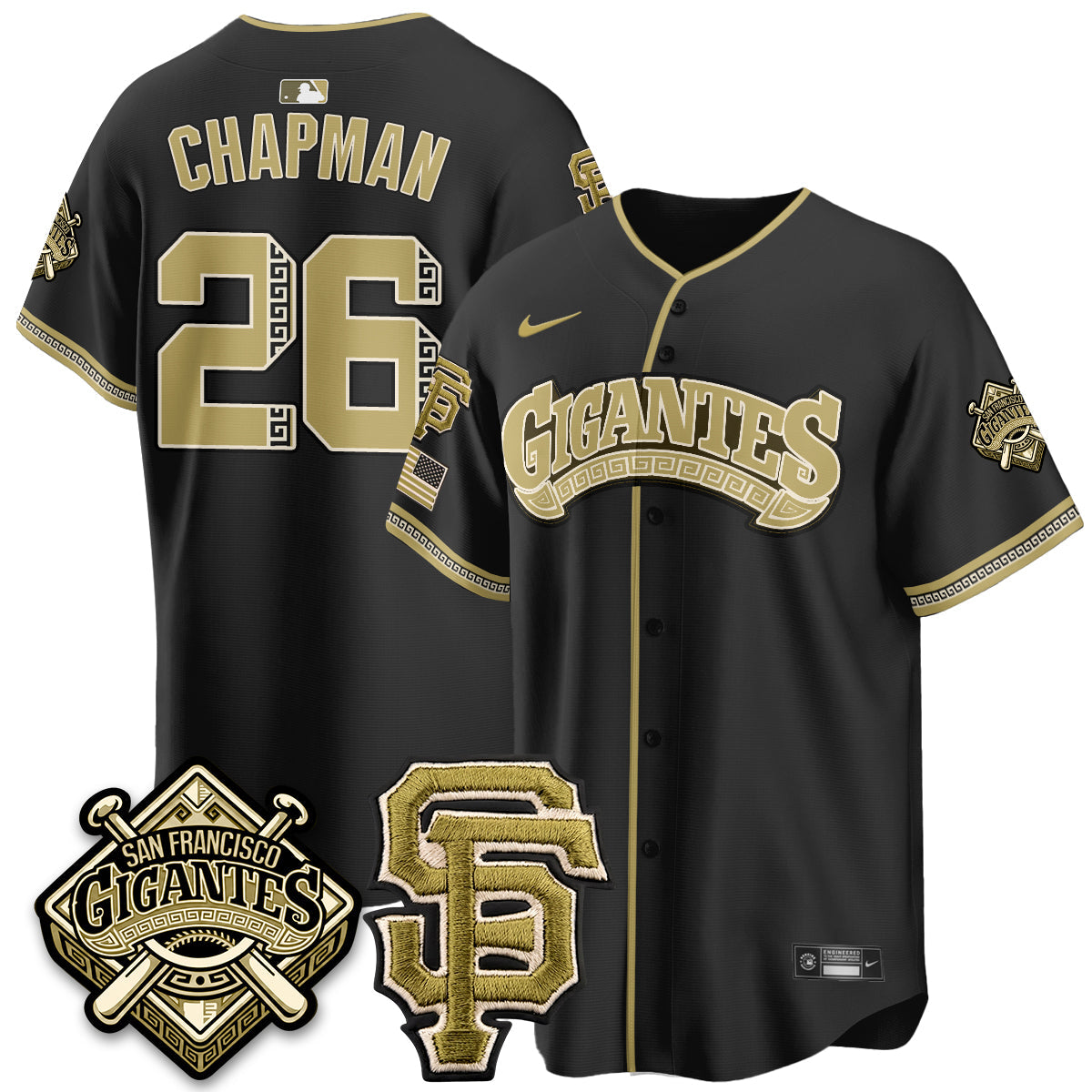 SF New Era Olive 2026 Armed Forces Day Jersey - Stitched