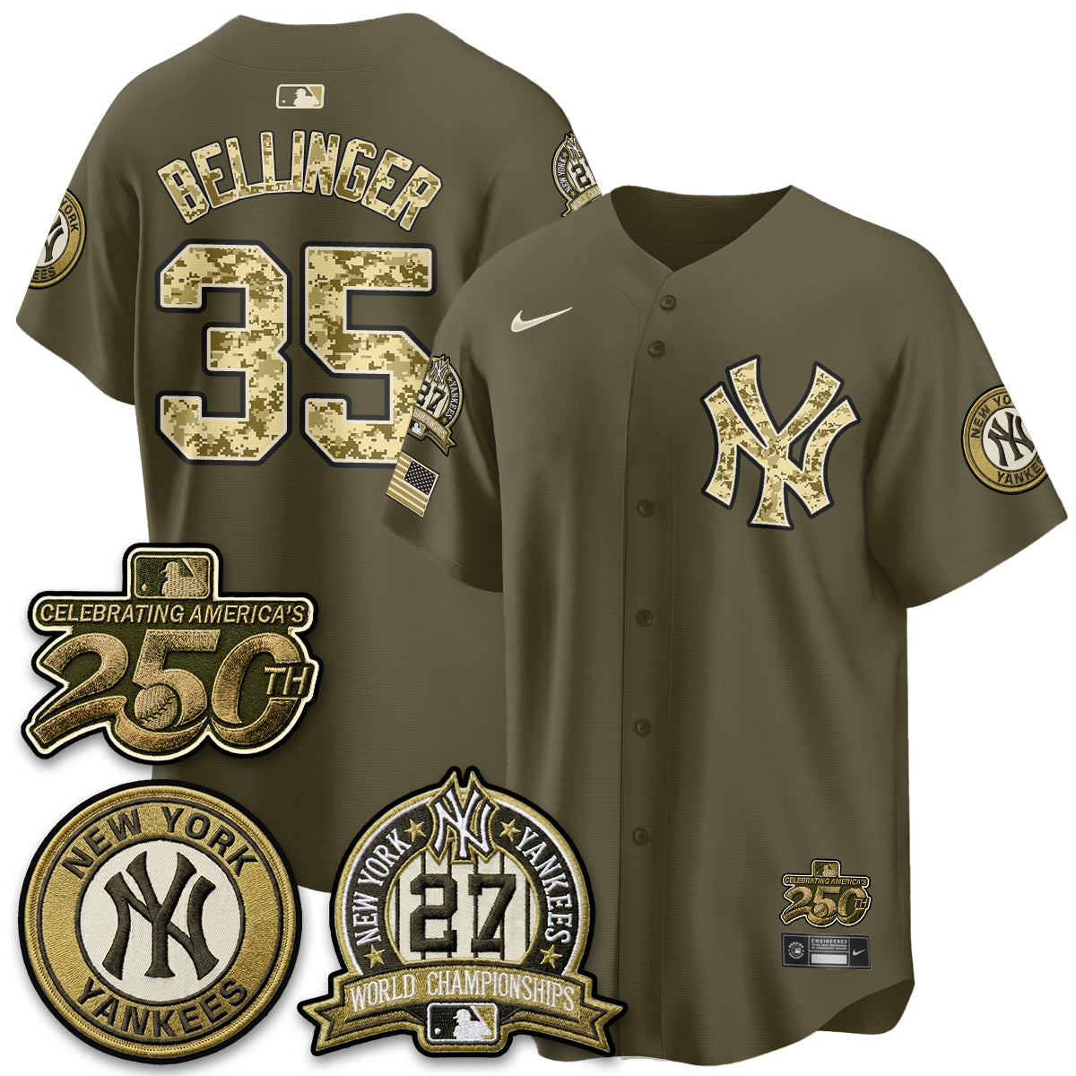 NYY Salute to Service 2026 Vapor Limited Jersey - Stitched