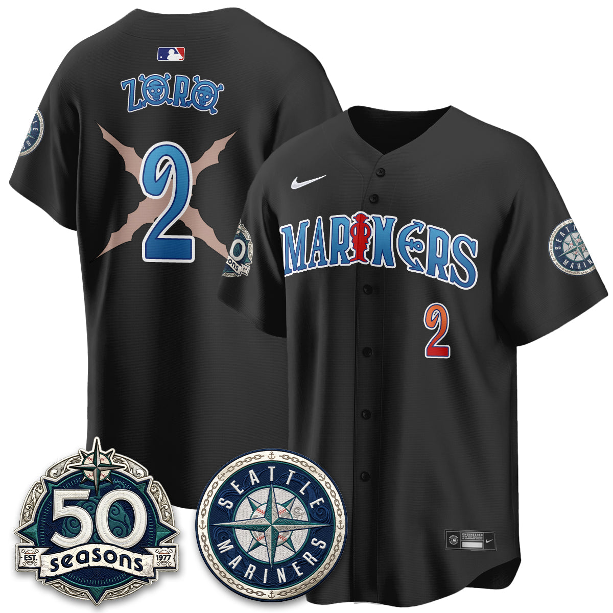 SEA x Japanese Cartoon Vapor Limited Jersey - Stitched