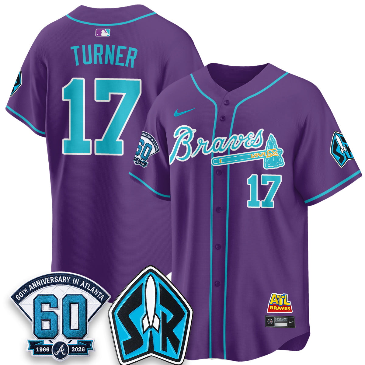 ATL 60th Anniversary Space Ranger Edition Vapor Limited Jersey - All Stitched