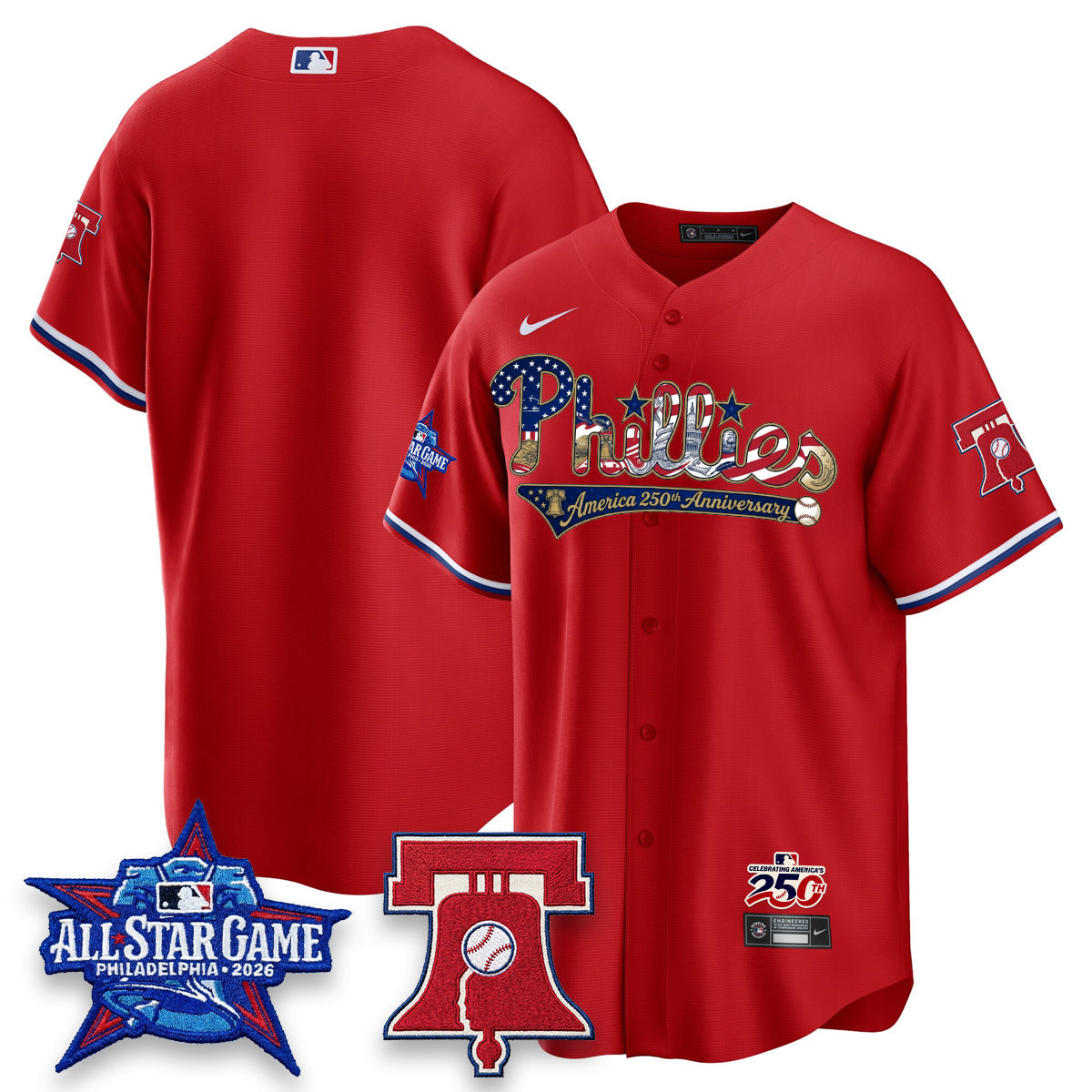 PHI 2026 Independence Day USA Vapor Limited Jersey - Stitched