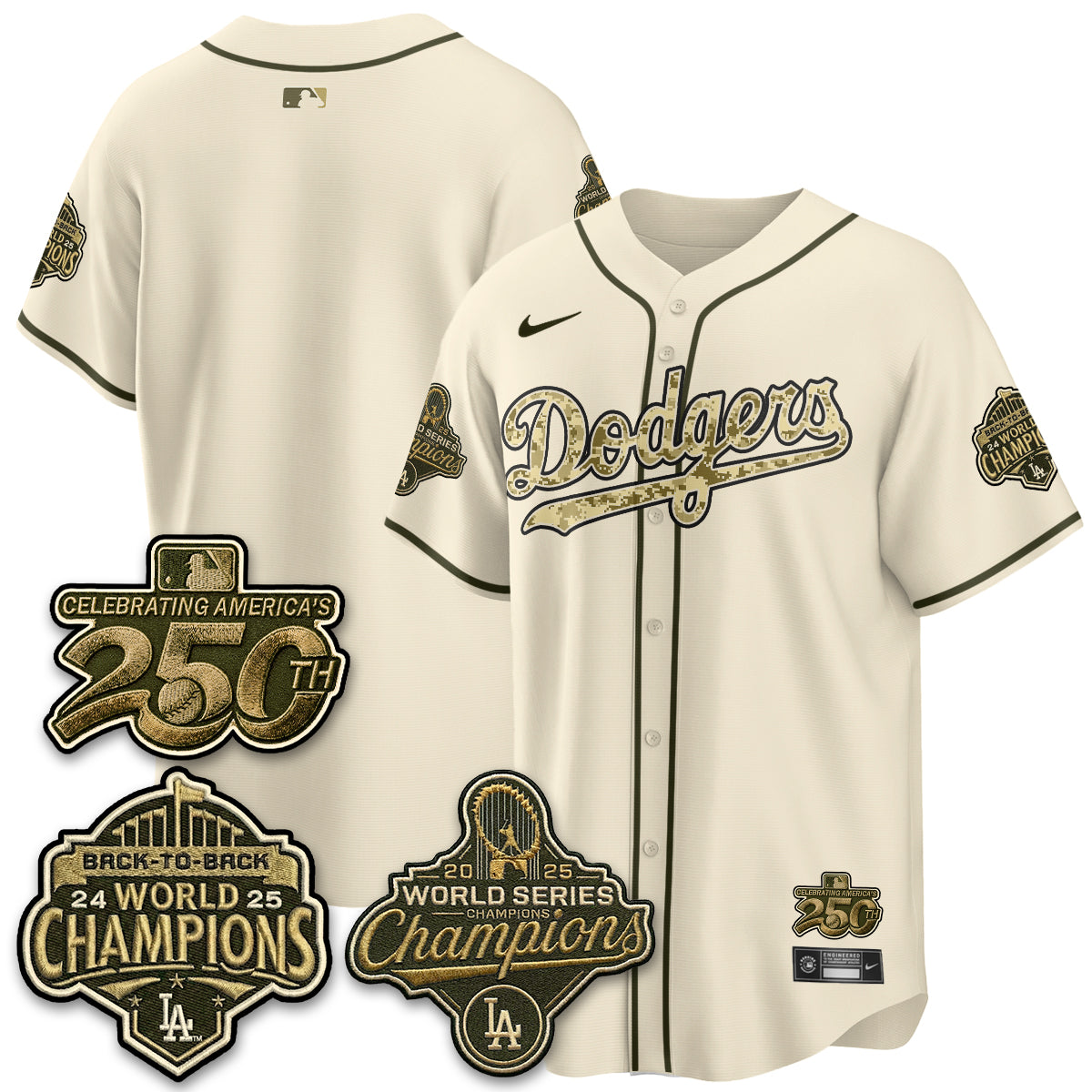 LAD Military Appreciation Game Day Jersey -Stitched