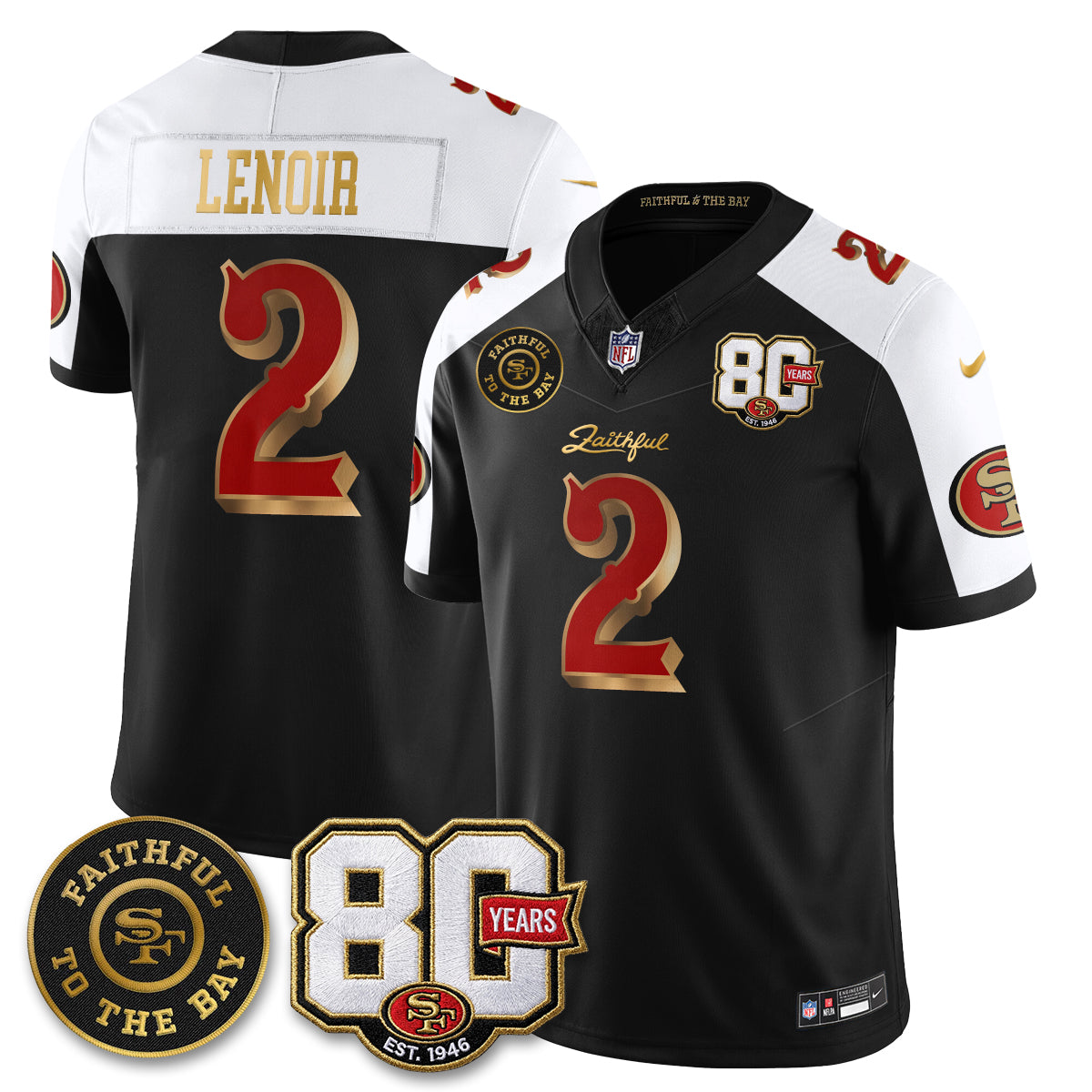 SF “Rivalries” Vapor Limited Jersey - Faithful To The Bay Patch - All Stitched