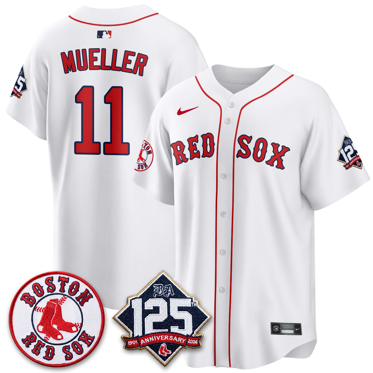 BOS 125th Anniversary Patch Vapor Jersey - Stitched
