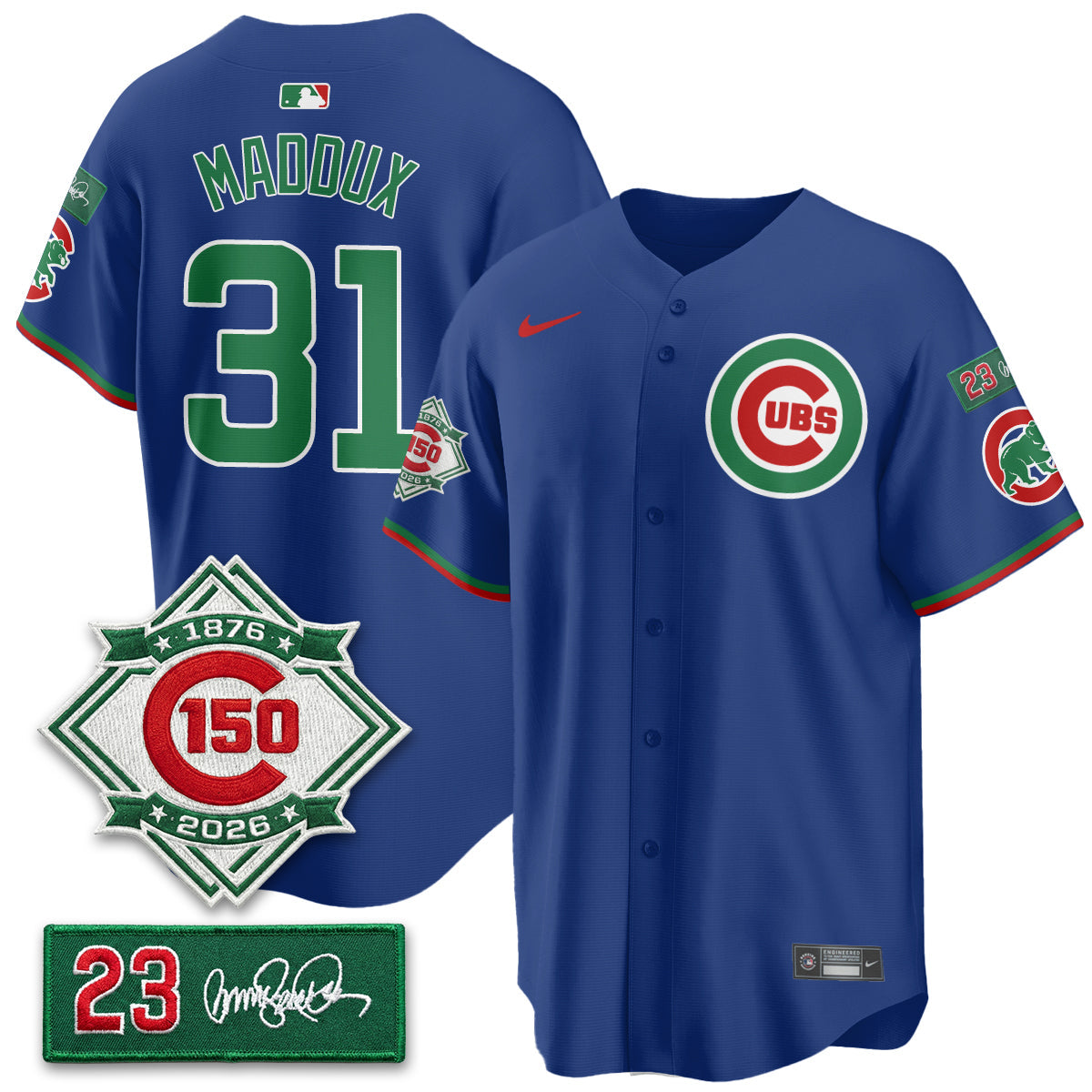 CHC Limited Mexico Jersey - 150th Anniversary + Ryne Sandberg Tribute Patch All Stitched