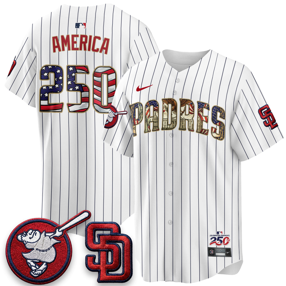 SD 2026 Independence Day USA Vapor Limited Jersey - Stitched