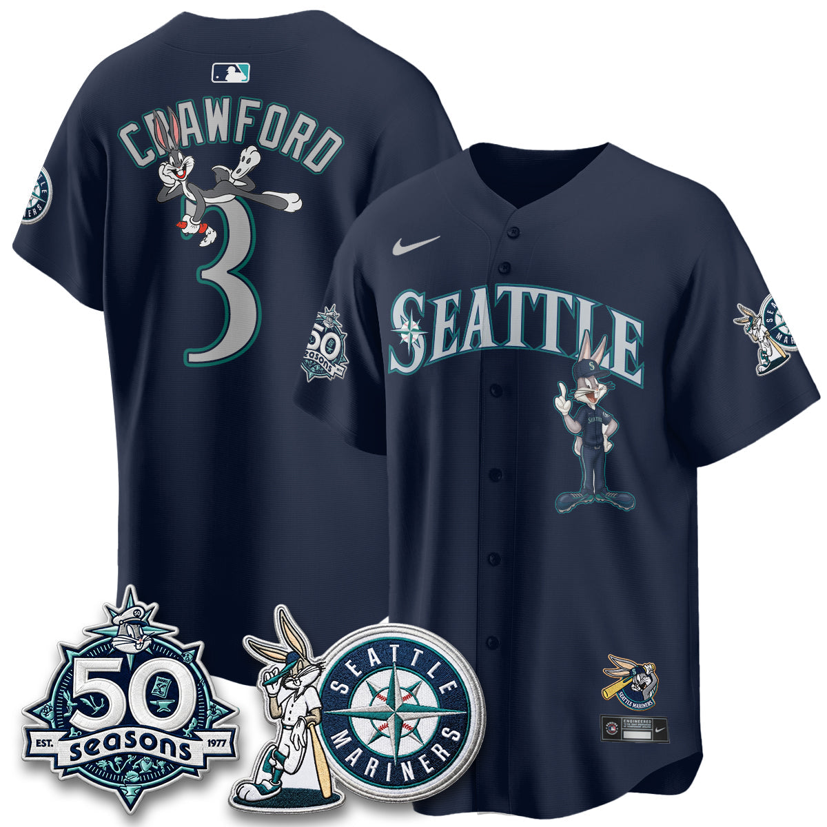 SEA x Bunny Vapor Premier Limited Jersey - Stitched