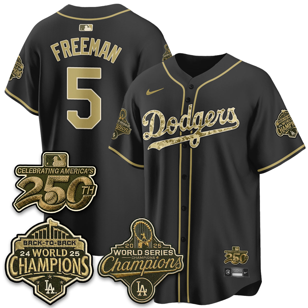 LAD Military Appreciation Game Day Jersey -Stitched