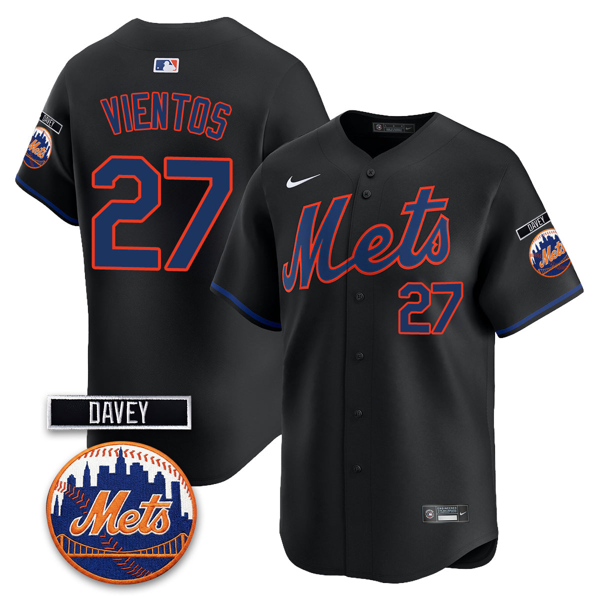 NYM 2026 Davey Johnson Memorial Vapor Limited Jersey - Stitched
