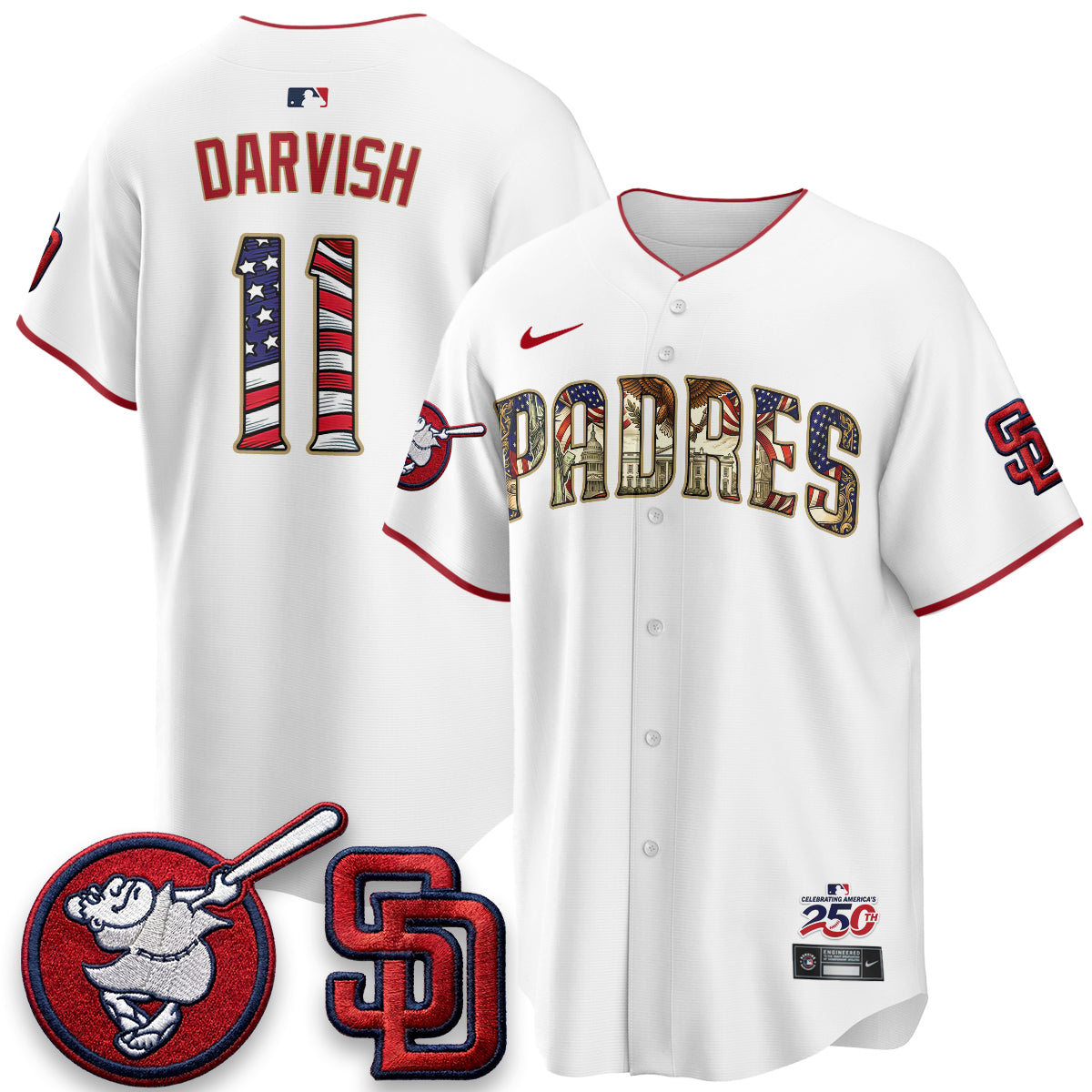 SD 2026 Independence Day USA Vapor Limited Jersey - Stitched