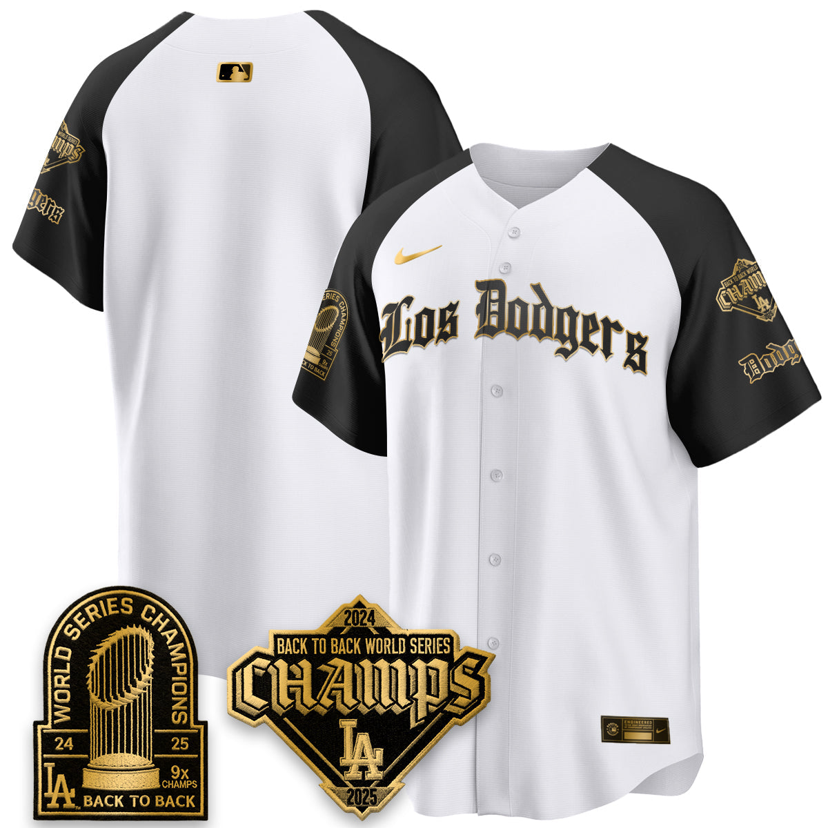 LAD World Series Champions B2B Patch Vapor Premier Limited Gothic Edition Jersey - All Stitched