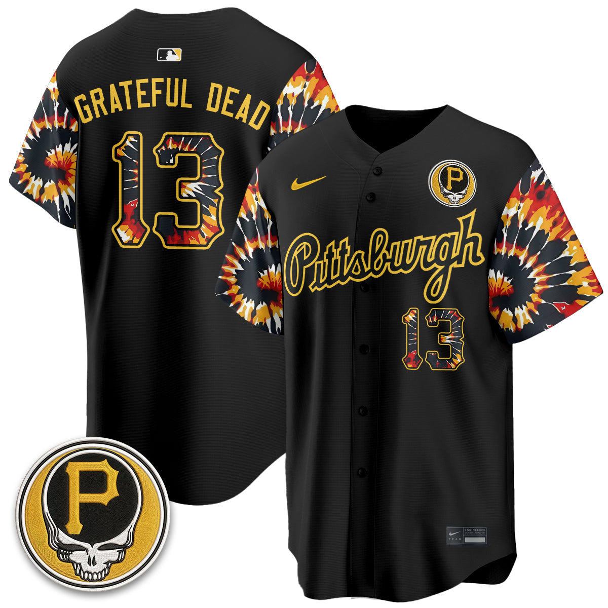 PIT x Grateful Dead Vapor Limited Jersey - Stitched