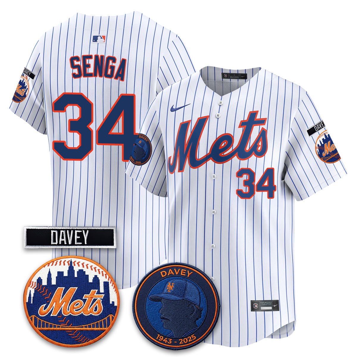 NYM 2026 Davey Johnson In Memoriam Vapor Limited Jersey - All Stitched