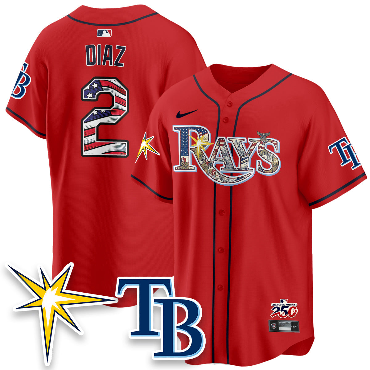 TB 2026 Independence Day USA Vapor Limited Jersey - Stitched