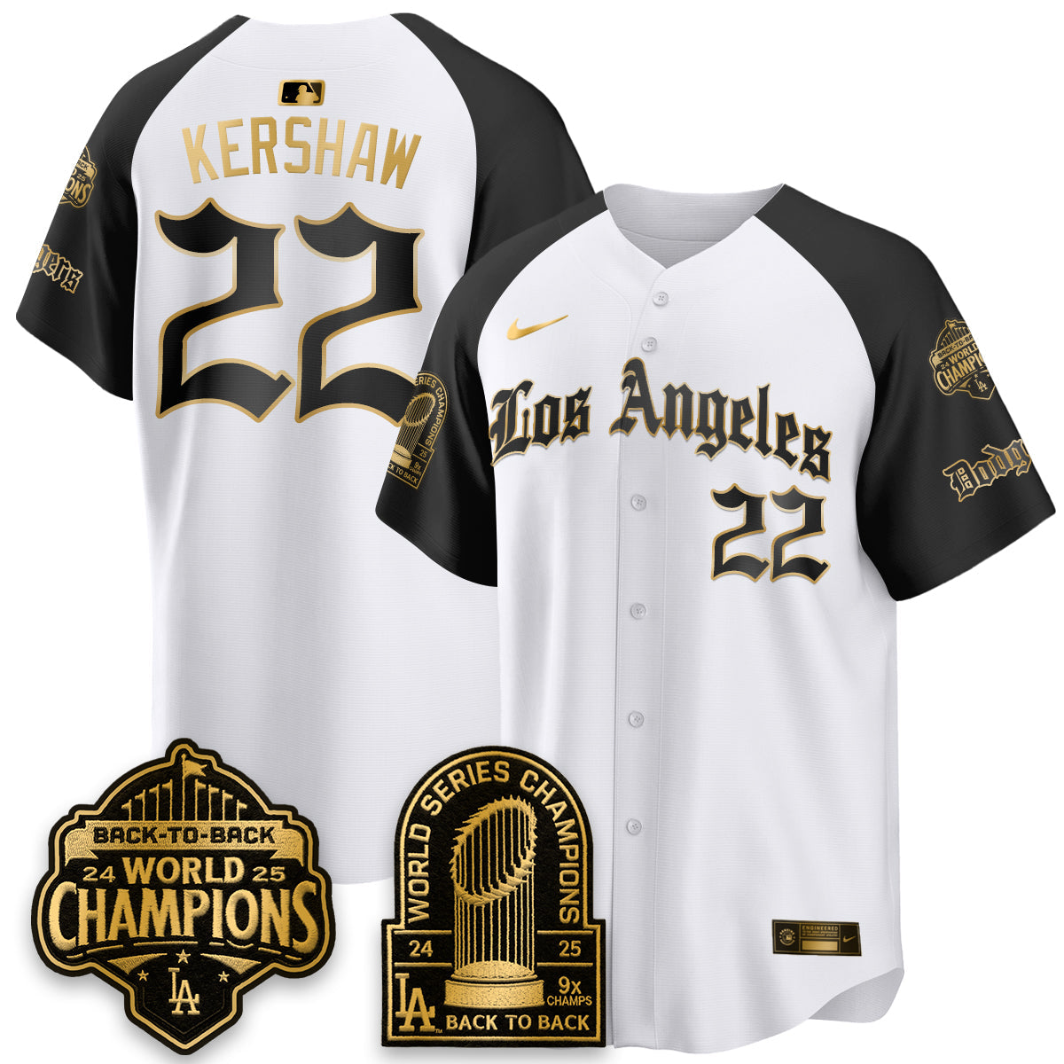 LAD WS Champions Back 2 Back Patch Vapor Premier Limited Gothic Edition Jersey - All Stitched