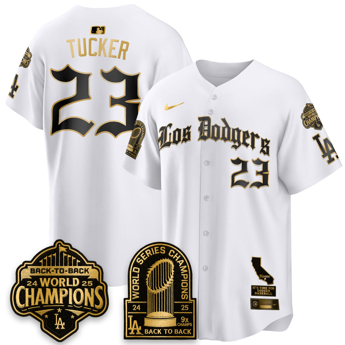 LAD World Series Champions Vapor Premier Limited Gothic Edition Jersey - All Stitched