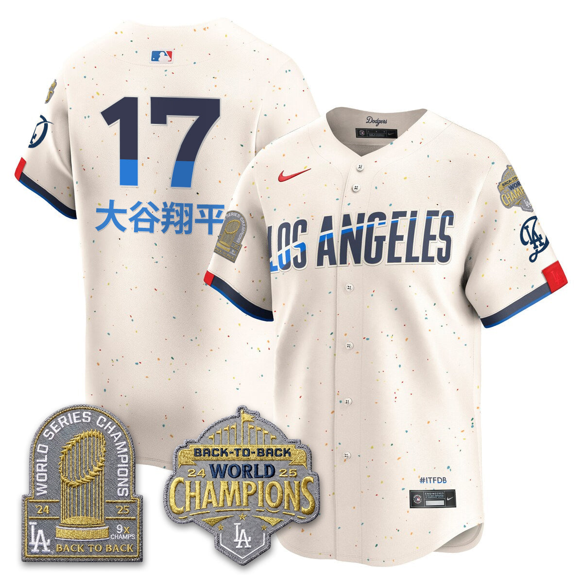 LAD Gold Collection Vapor Limited Jersey - 9x & B2B Champs - All Stitched