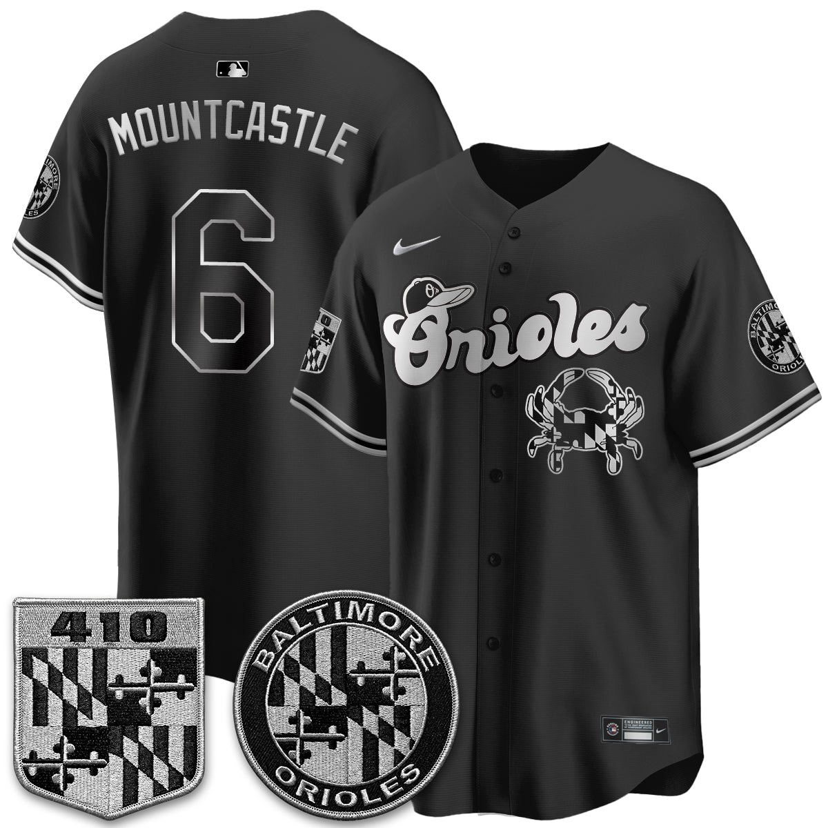 BAL Maryland Flag Vapor Limited Jersey - Stitched