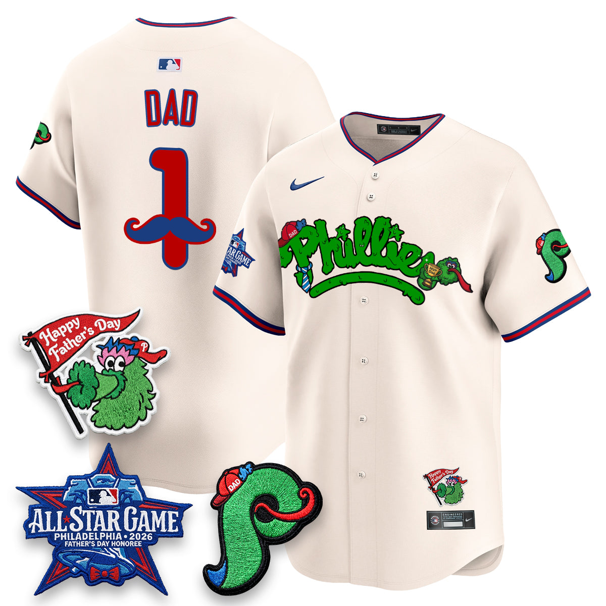 PHI Happy Father's Day Vapor Jersey - Stitched