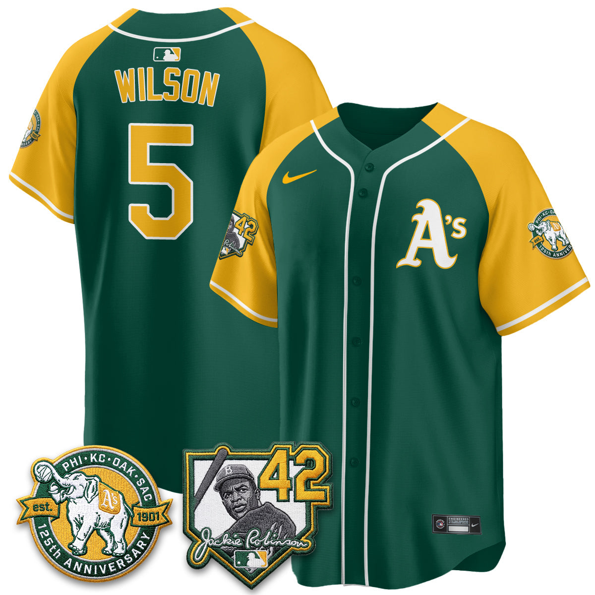 OAK 2026 Jackie Robinson Day - Celebrating 125 Years Limited Vapor Jersey - Stitched