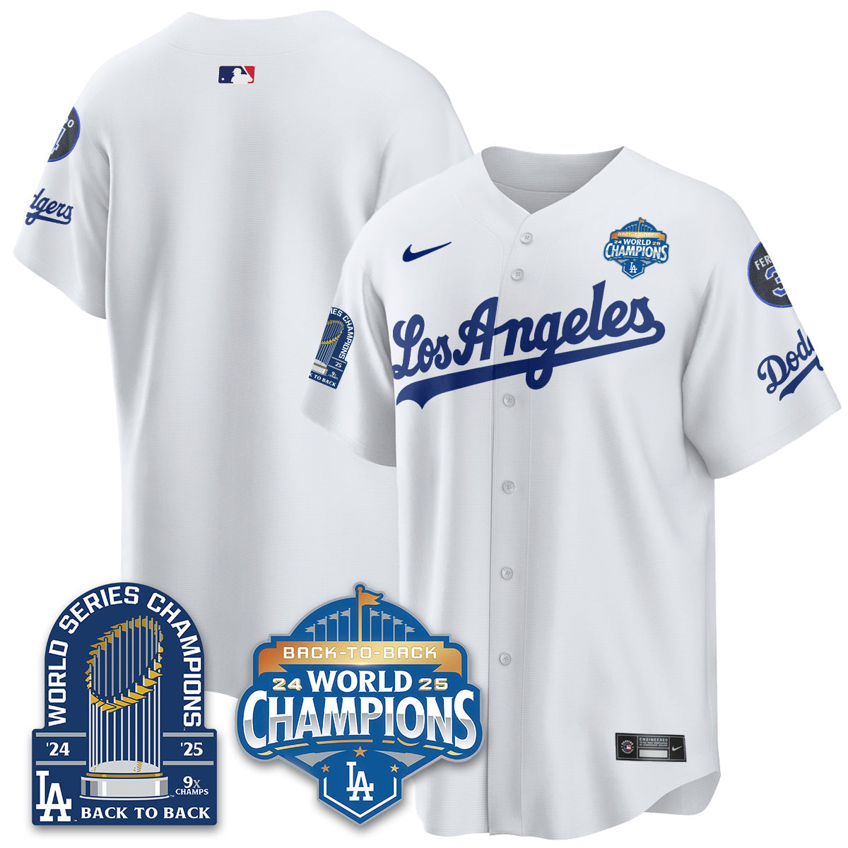 LAD Alternate  Vapor Limited Jersey - 9x Champs - Stitched