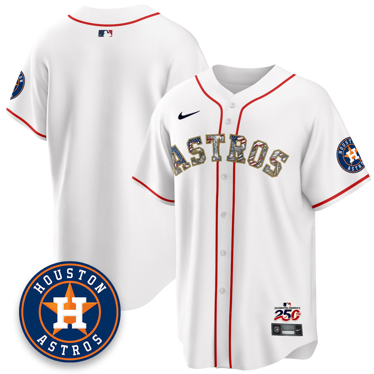 HOU 2026 Independence Day USA Vapor Limited Jersey - Stitched