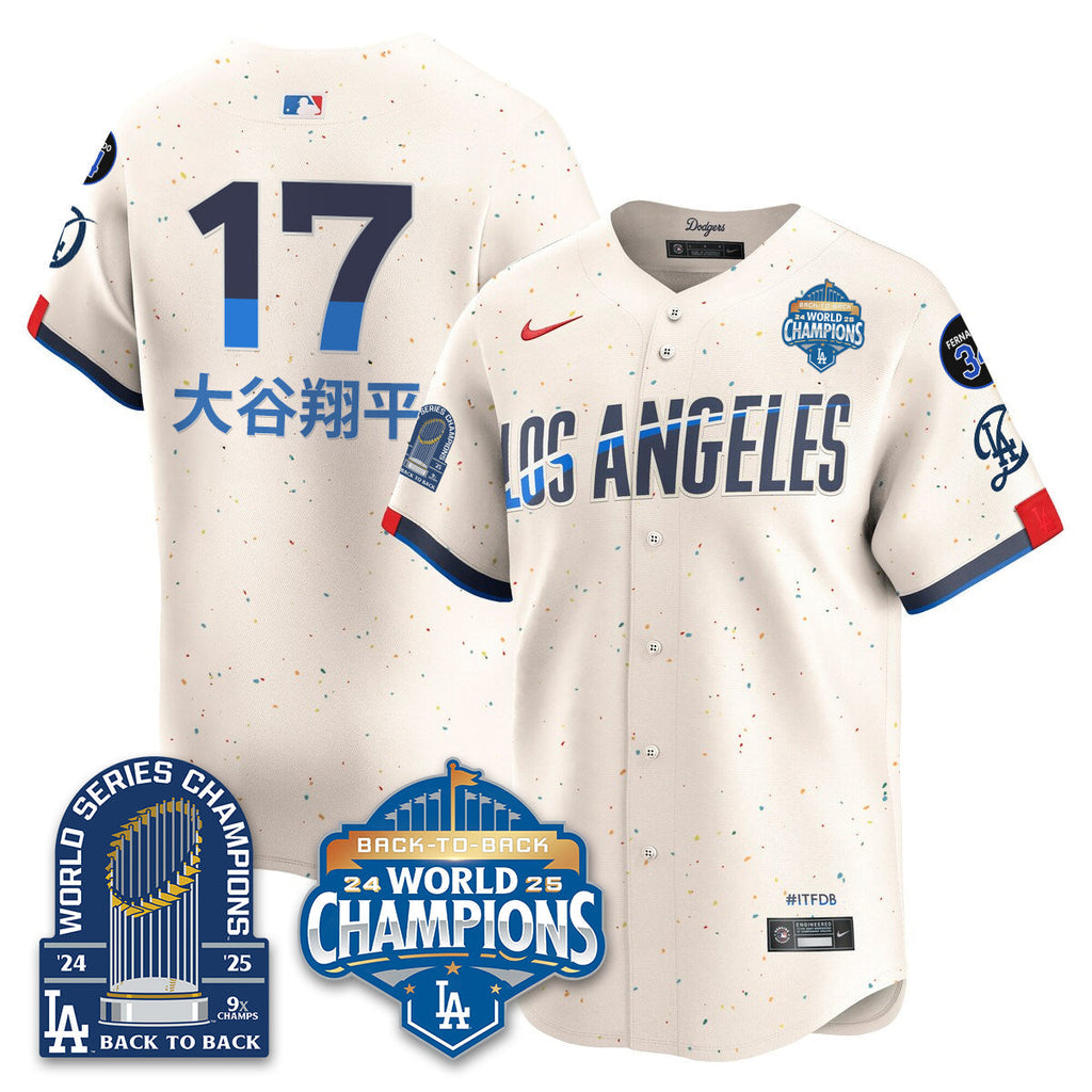 LAD Alternate  Vapor Limited Jersey - 9x Champs - Stitched
