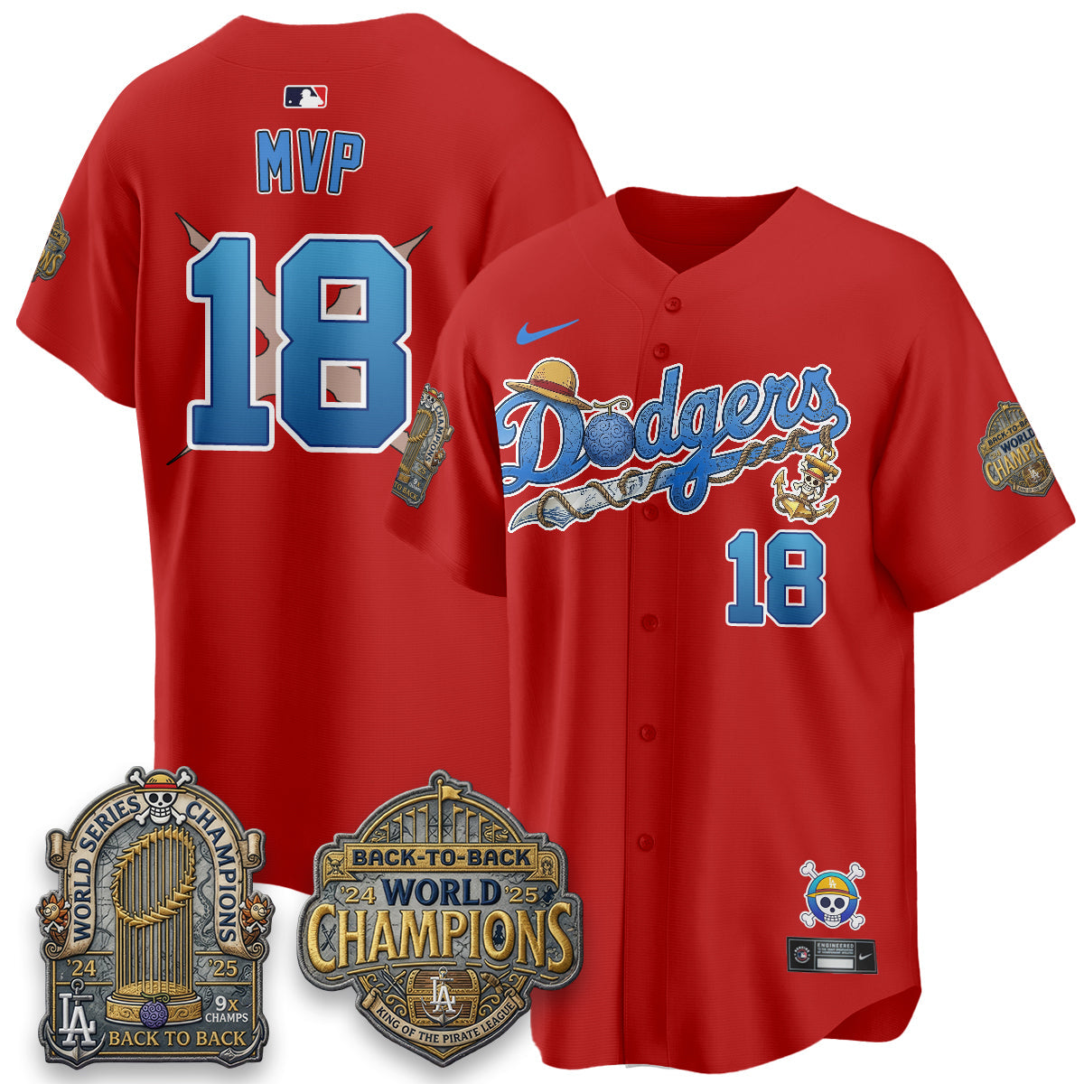 LAD x OP Japanese Cartoon Vapor Limited Jersey - Stitched