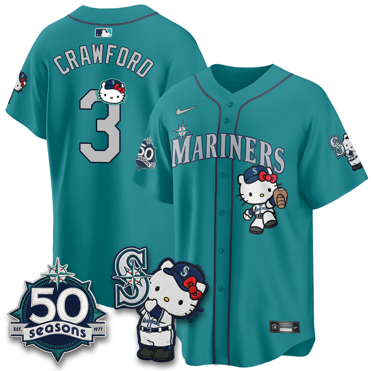 SEA x Meow KT Night Limited Teal Jersey - Stitched